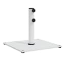 vidaXL Sonnenschirmständer Weiß Stahl 17 kg Quadratisch Bild 2