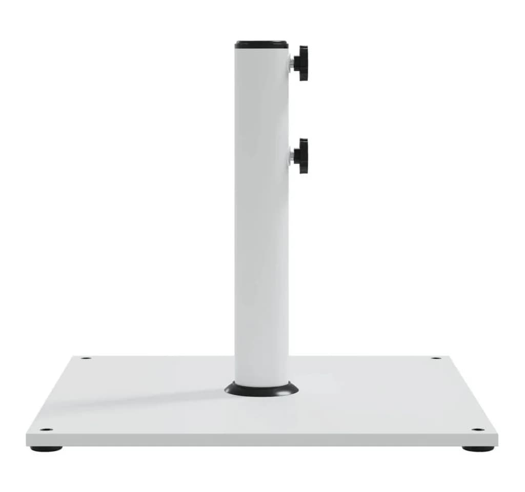 vidaXL Sonnenschirmständer Weiß Stahl 17 kg Quadratisch - Bild 5
