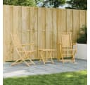 vidaXL Gartenstuhl Bambus Klappbar 53x66x99 cm Bild 1