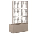 vidaXL Pflanzkübel mit Rankgitter Hellbraun 80x36x140 cm PP Bild 5