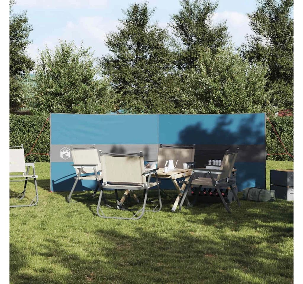 vidaXL Camping Windschutz Blau 344x120 cm Wasserdicht - Bild 3