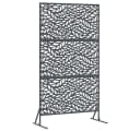vidaXL Gartenzaun Sichtschutz Stahl Anthrazit Modern Bild 2