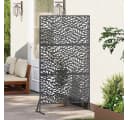 vidaXL Gartenzaun Sichtschutz Stahl Anthrazit Modern Bild 3