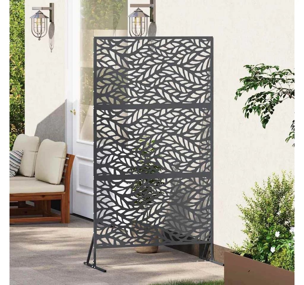 vidaXL Gartenzaun Sichtschutz Stahl Anthrazit Modern - Bild 3