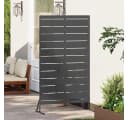 vidaXL Gartenzaun Sichtschutz Schwarz Bild 3