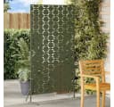 vidaXL Gartenzaun Sichtschutz Stahl Olivgrün Bild 1