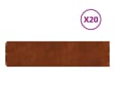 vidaXL Rasenkanten 20 Stk. Wetterfester Stahl Cortenoptik Bild 2