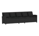vidaXL Gartenlounge-Set 5-Sitzer Schwarz Poly Rattan mit Kissen Bild 2