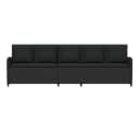 vidaXL Gartenlounge-Set 5-Sitzer Schwarz Poly Rattan mit Kissen Bild 4