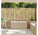 vidaXL Gartenbank mit Kissen Beige Poly Rattan Bild 3