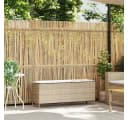 vidaXL Gartenbank mit Kissen Beige Poly Rattan Bild 1