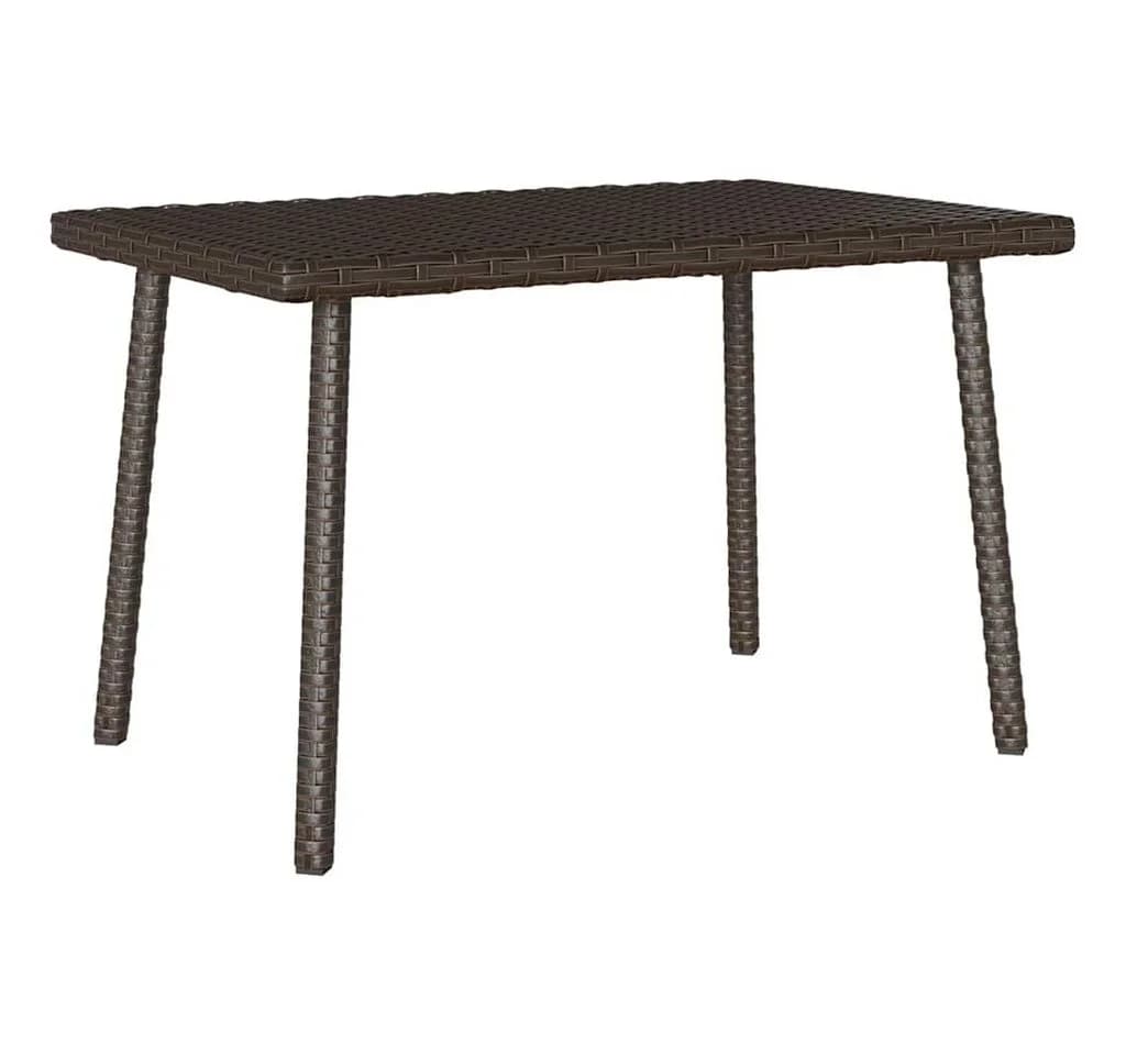 vidaXL Garten-Couchtisch Braun Poly Rattan - Bild 2
