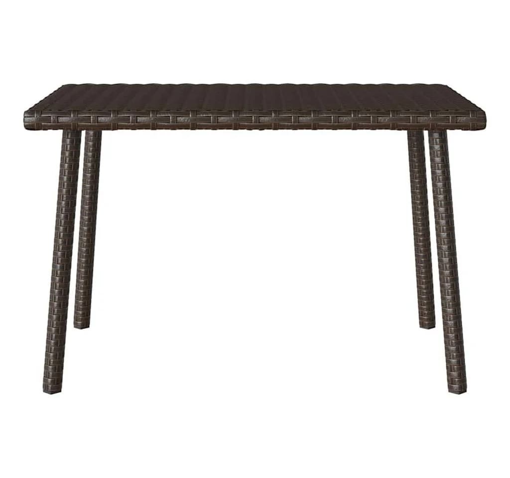 vidaXL Garten-Couchtisch Braun Poly Rattan - Bild 4