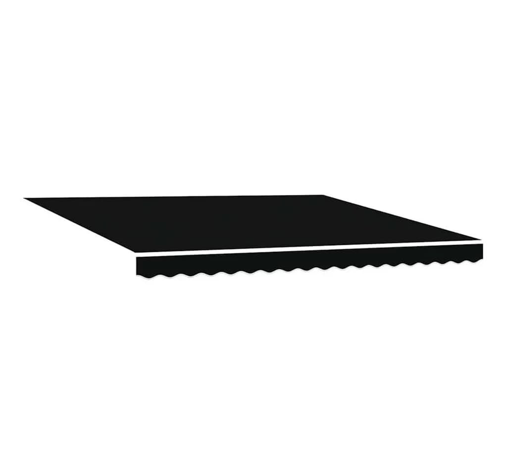 vidaXL Markisenersatzstoff Schwarz 4 x 3 m Polyester - Bild 2