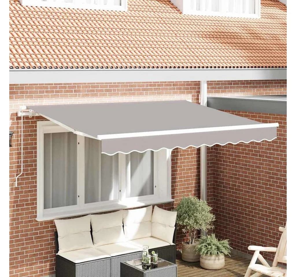 Markisenersatzstoff Polyester Hellgrau 280x245 cm