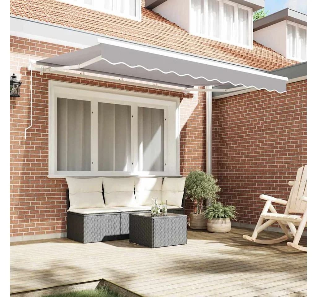 Markisenersatzstoff Polyester Hellgrau 280x245 cm - Bild 3