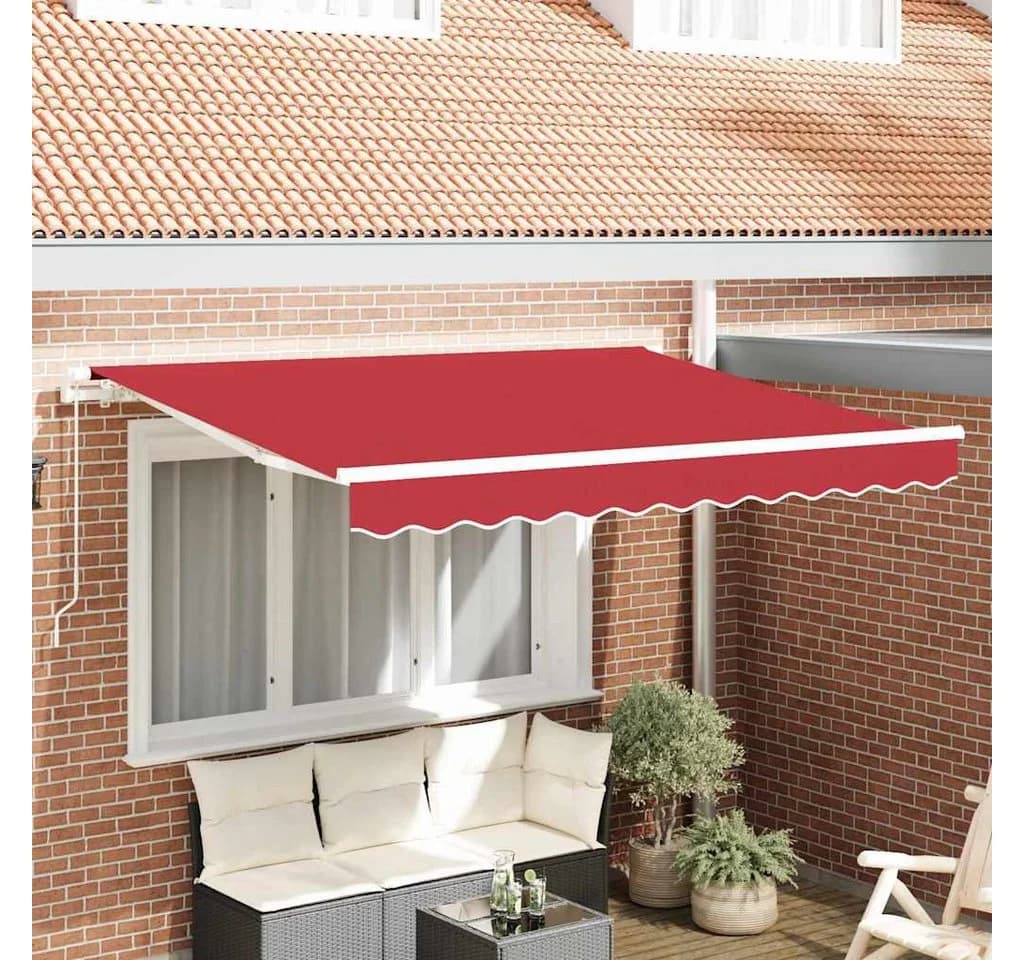 vidaXL Markisenersatzstoff Rot Polyester UV-beständig