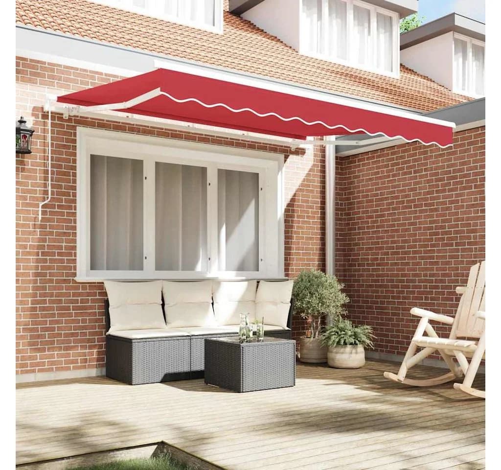vidaXL Markisenersatzstoff Rot Polyester UV-beständig - Bild 3
