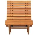 vidaXL Gartenliege 2-Person Braun Massivholz Wippend Bild 5