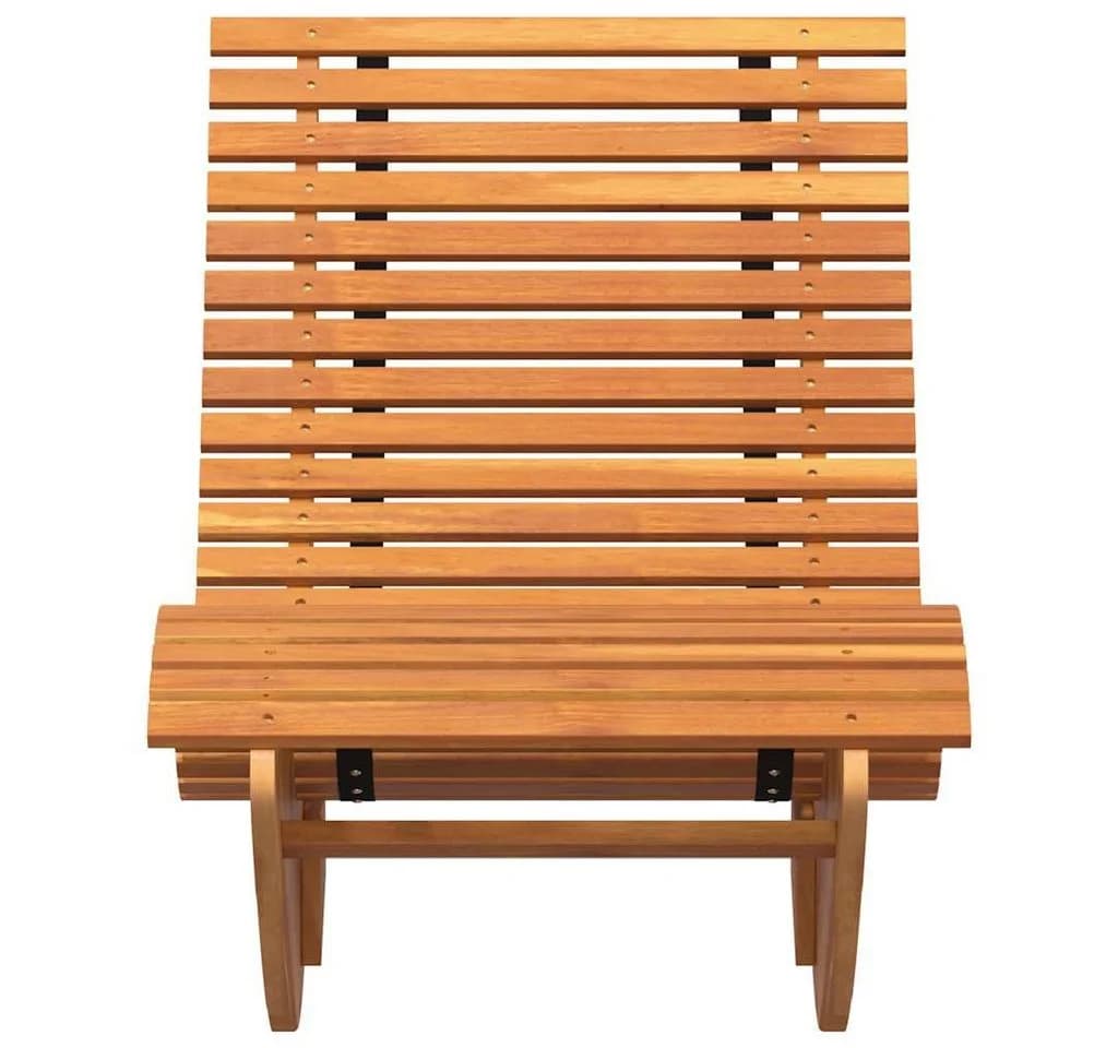 vidaXL Gartenliege 2-Person Braun Massivholz Wippend - Bild 5