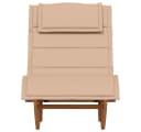 vidaXL Schaukel-Sonnenliege Massivholz Beige mit Kissen Bild 4