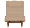 vidaXL Gartenliege Schaukelliege Massivholz mit Kissen Taupe Bild 4