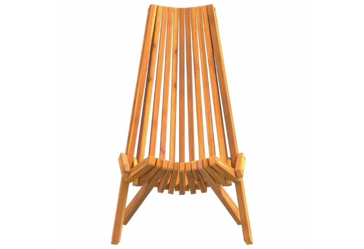 vidaXL Gartenstuhl 2er-Set Braun Massivholz Akazie Klappbar - Bild 3