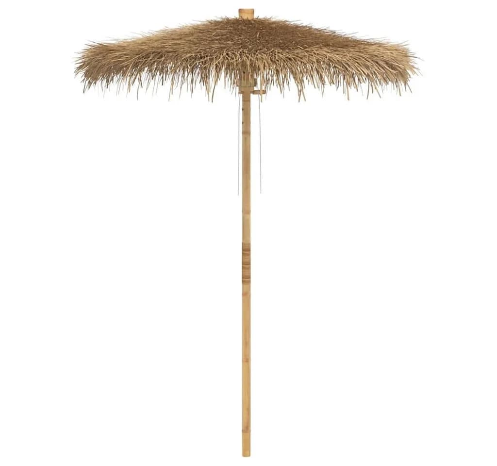 vidaXL Tiki-Sonnenschirm Bananenblattdach Bambus 180 cm - Bild 2