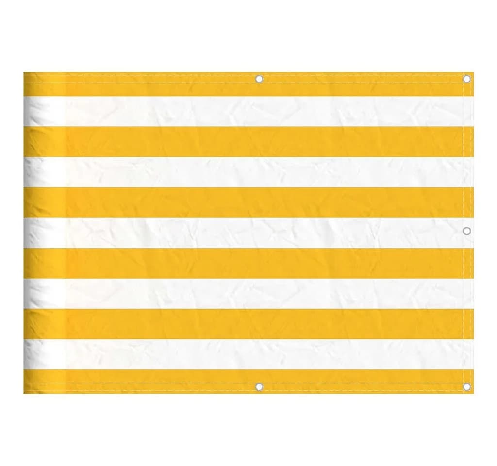 vidaXL Balkonsichtschutz Gelb/Weiß Gestreift 75x800 cm - Bild 2