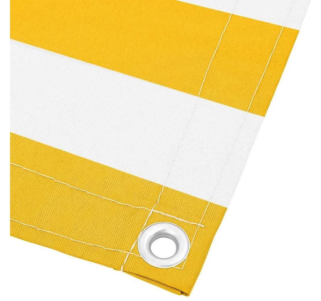vidaXL Balkonsichtschutz Gelb/Weiß Gestreift 75x800 cm - Bild 4