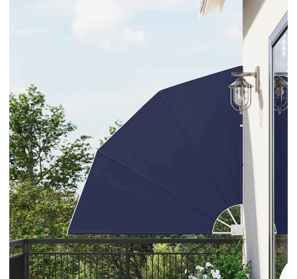 vidaXL Balkonsichtschutz Polyester Marineblau