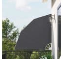 vidaXL Balkonsichtschutz Schwarz Polyester Faltbar Bild 1
