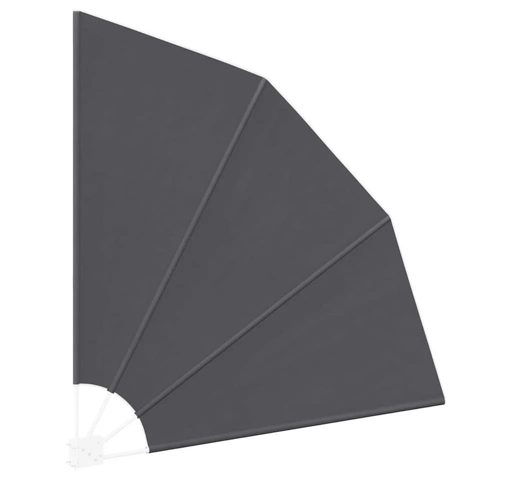 vidaXL Balkonsichtschutz Schwarz Polyester Faltbar - Bild 5