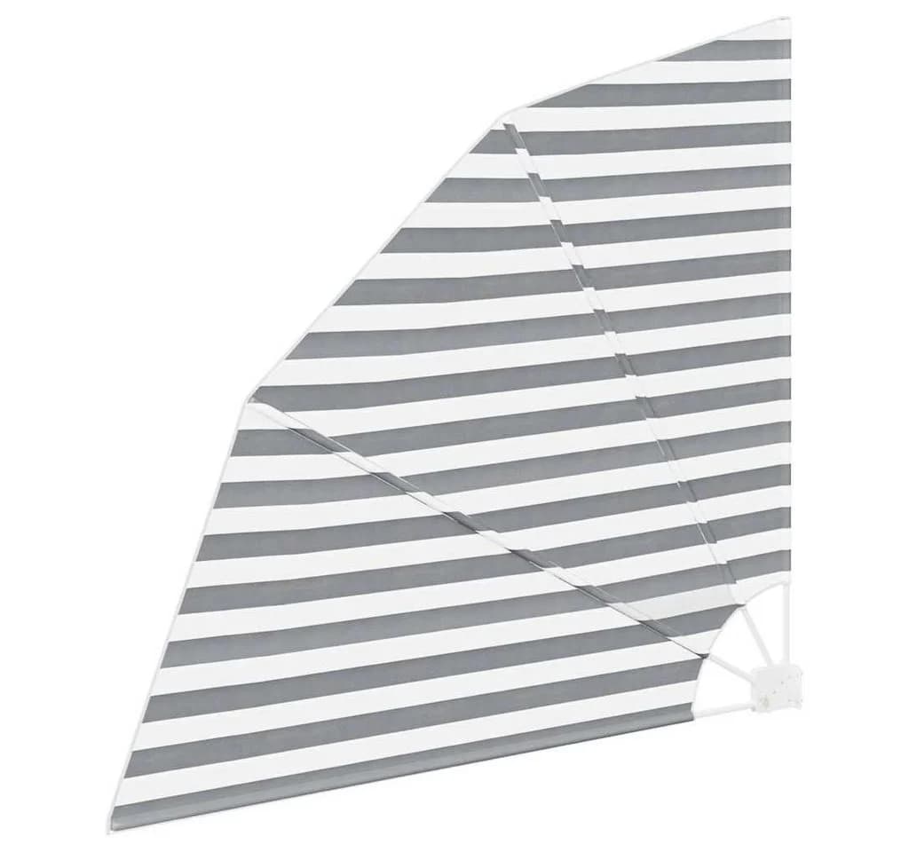 vidaXL Balkonsichtschutz Polyester Anthrazit Weiß Stahlrahmen - Bild 4