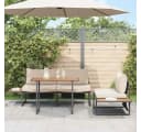 vidaXL Gartentisch Braun Holz Modern Bild 4