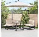 vidaXL Gartentisch Grau Holz 100x55x70 cm Bild 1