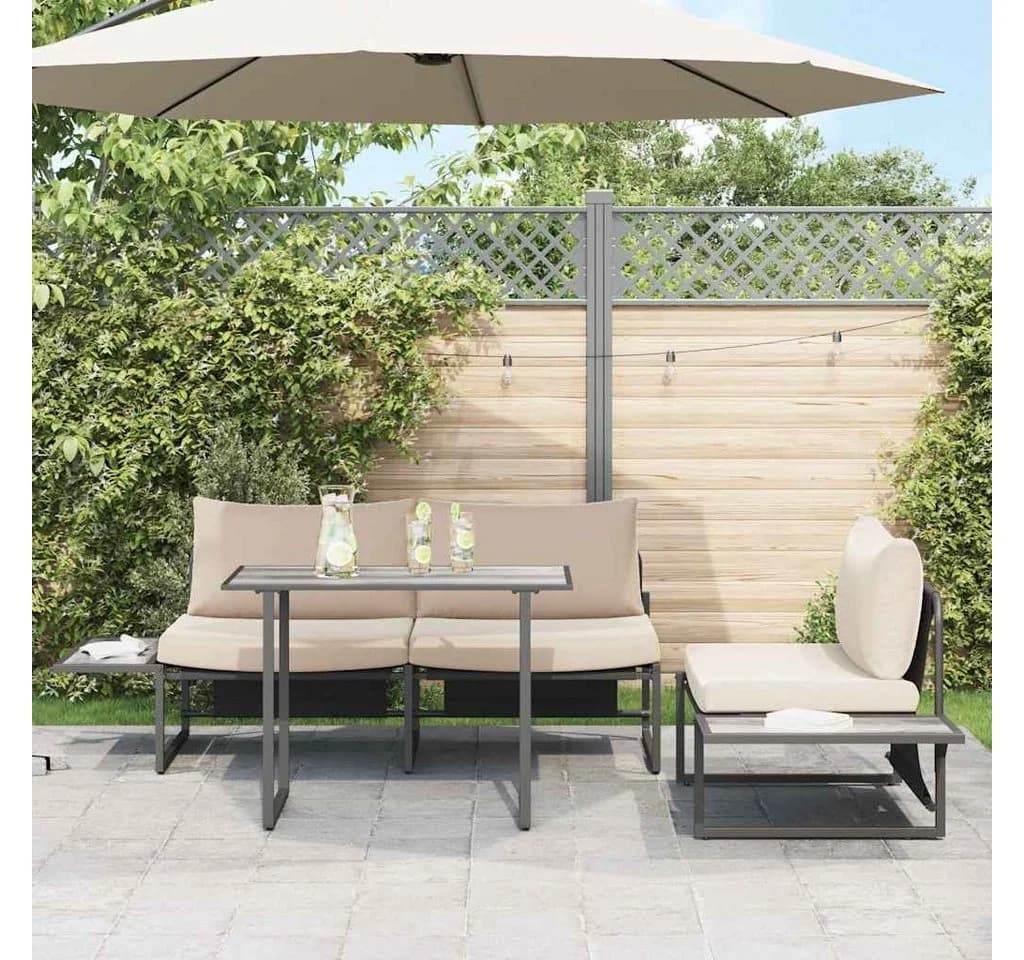 vidaXL Gartentisch Grau Holz 100x55x70 cm - Bild 4