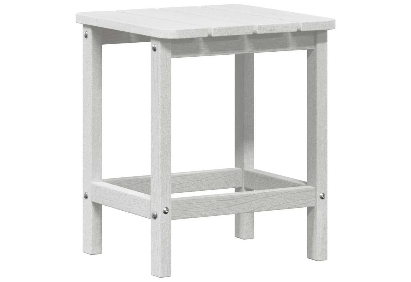 vidaXL Beistelltisch Weiß Polyethylen Modern - Bild 2