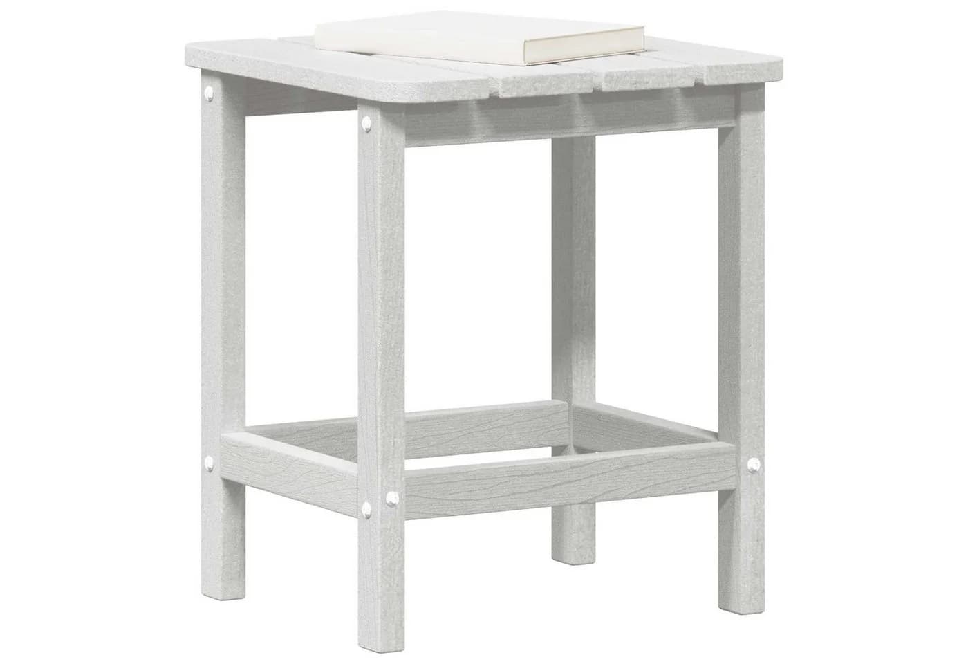 vidaXL Beistelltisch Weiß Polyethylen Modern - Bild 3