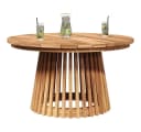 vidaXL Gartentisch Beistelltisch Braun Massivholz Bild 1