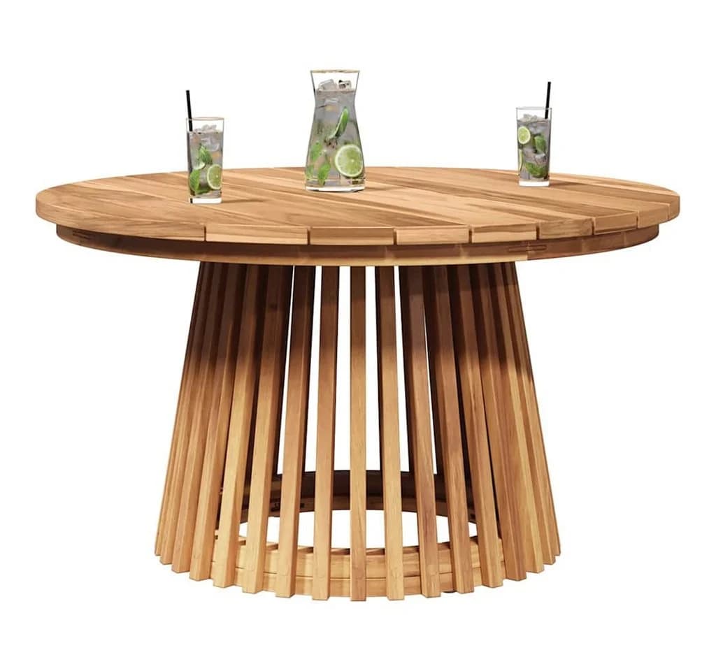 vidaXL Gartentisch Beistelltisch Braun Massivholz