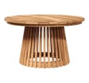 vidaXL Gartentisch Beistelltisch Braun Massivholz Bild 2