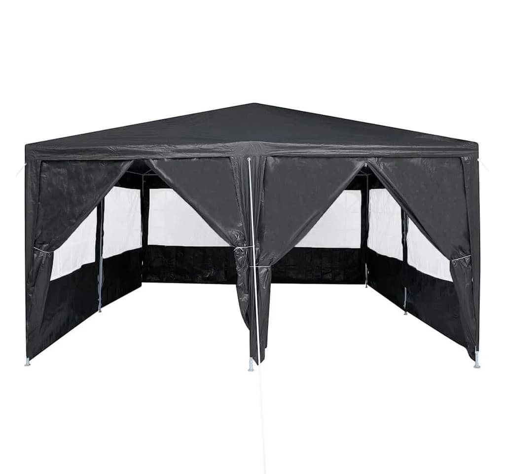 vidaXL Partyzelt Anthrazit 400x400 cm mit 8 Wänden - Bild 5