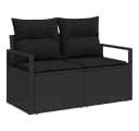 vidaXL Garten-Sofa Poly-Rattan Modular mit Kissen Bild 2