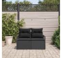 vidaXL Garten-Sofa Poly-Rattan Modular mit Kissen Bild 3