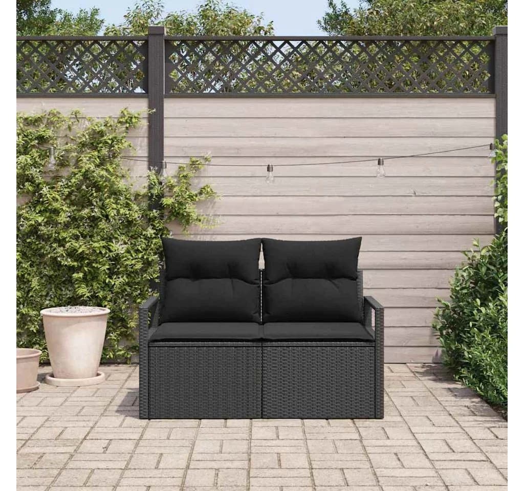 vidaXL Garten-Sofa Poly-Rattan Modular mit Kissen - Bild 3