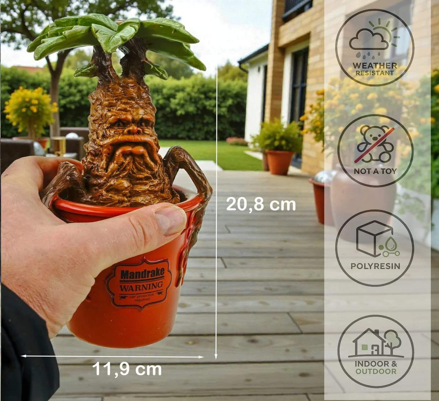 Disney Gartenfigur Mandrake 20,8 cm Polyresin Deko