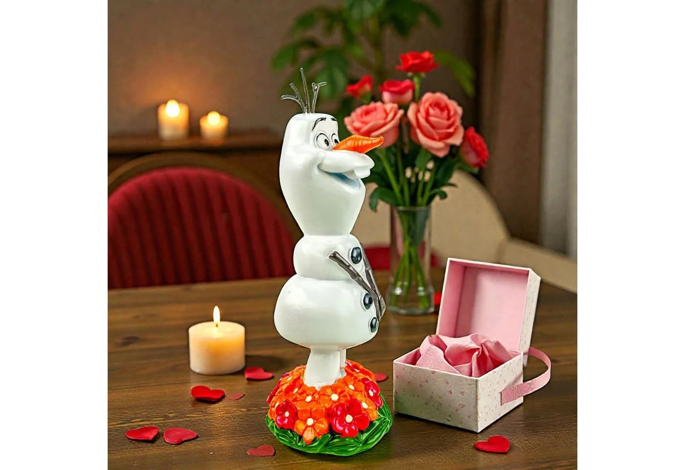 Disney Olaf Gartenfigur Frozen Deko 22 cm Weiß Polyresin - Bild 4