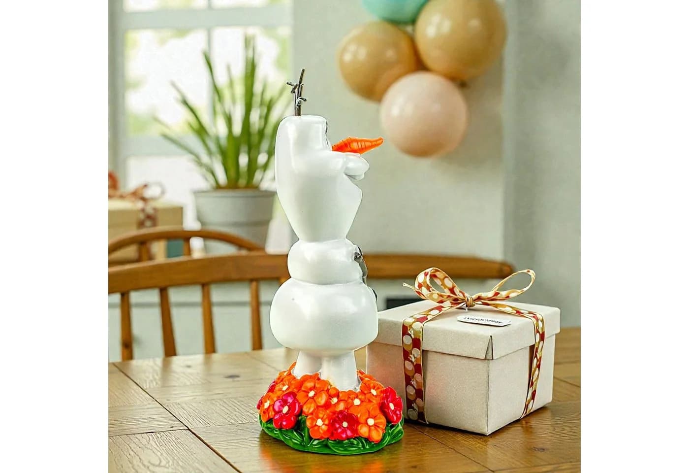 Disney Olaf Gartenfigur Frozen Deko 22 cm Weiß Polyresin - Bild 5