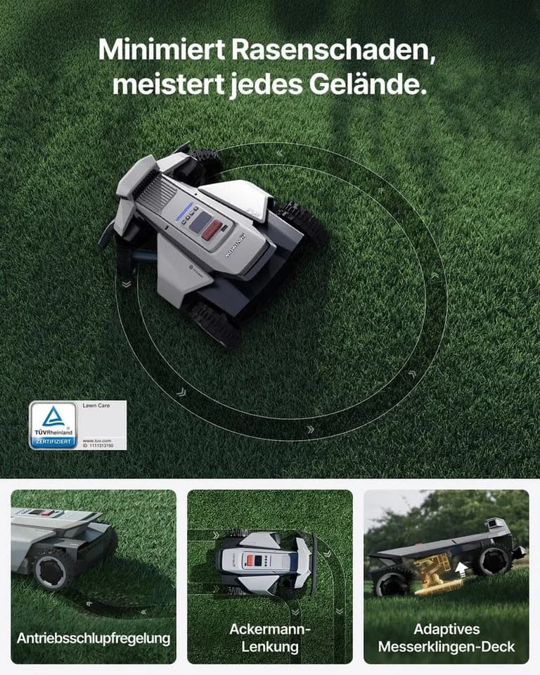 NAVIMOW Rasenmähroboter X420 ohne Kabel bis 2000 m² - Bild 3